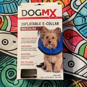 Blue Inflatable E-Collar for Dogs